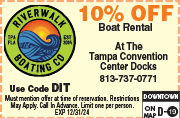 Special Coupon Offer for Riverwalk Boating Co.